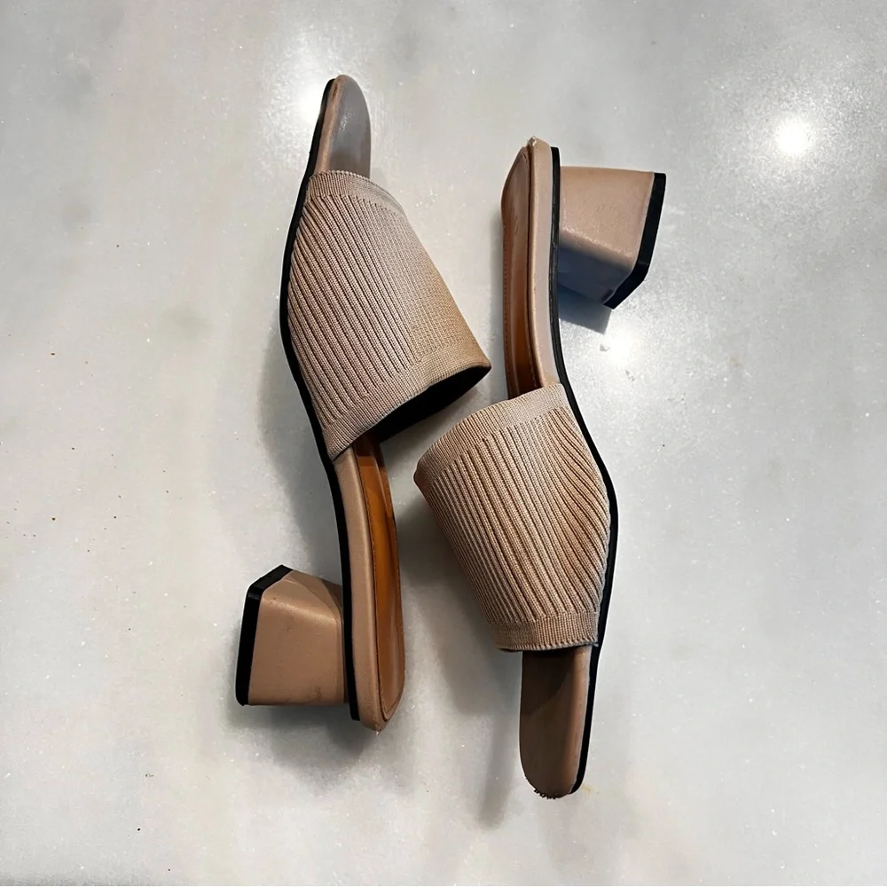 Knit mules slides Women's Slide Sandals size 8 - Picture 6 of 15